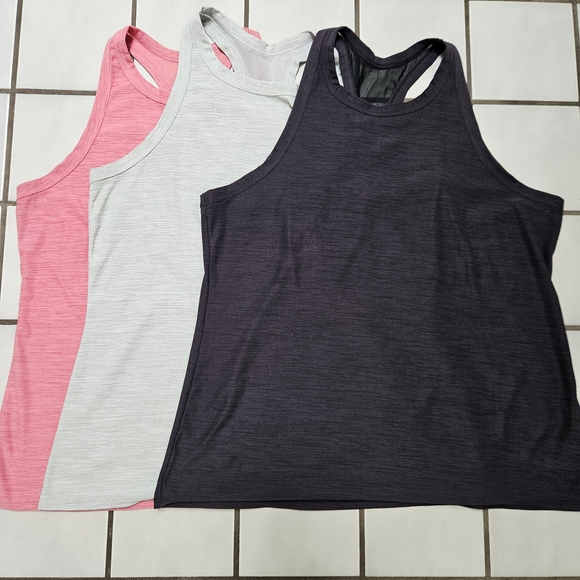 Set of 3! Old Navy Tank Tops - charcoal black, dusty pink, and light gray - Picture 1 of 4